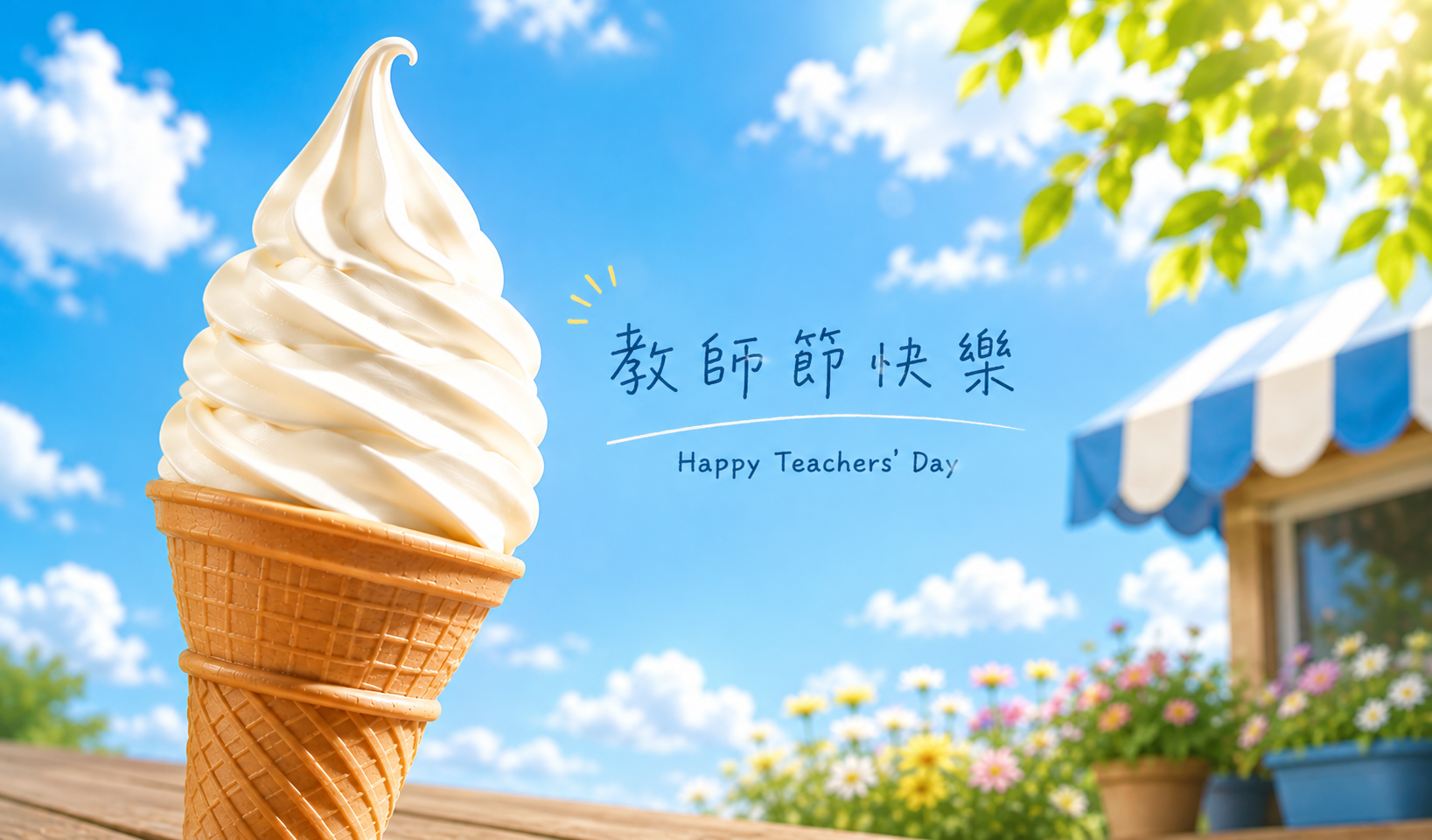 敬師節冰淇淋活動照片